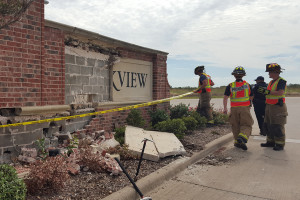 A driver passed out at the wheel, went through a field, hit a tree, then hit the sign, waking up only after the car came to rest during the Oct. 5 wreck at the Creekview Subdivison. No injuries were sustained.