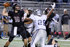 Brendon Strickland readies to release a throw.