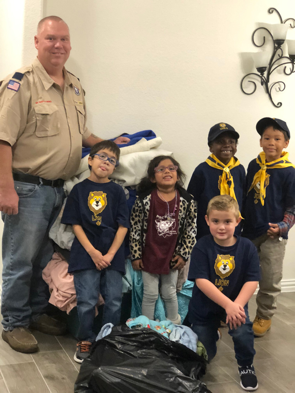 Lion Scouts aid Samaritan Inn