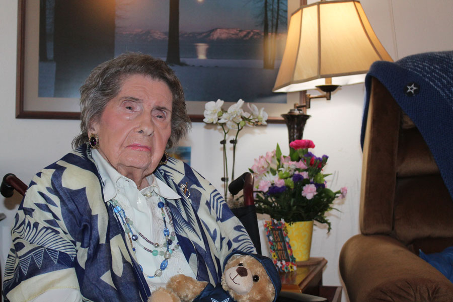 Centenarian loves spending time with family
