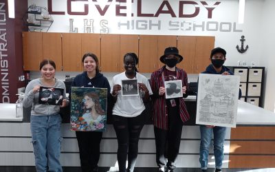 Lovelady High School students star in art competition