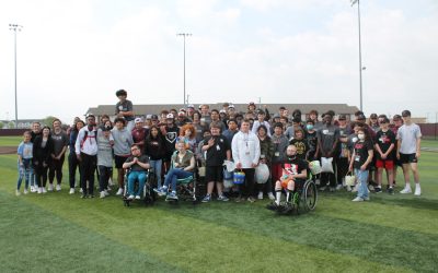 Baseball team hosts annual Easter egg hunt