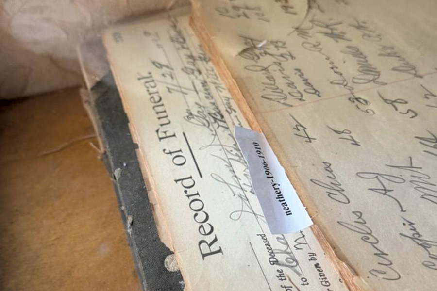 Hidden funeral ledgers from 1800s found, digitized